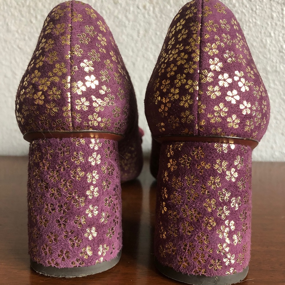 Chie Mihara Purple and Gold Heels 40 - Picture 5 of 12